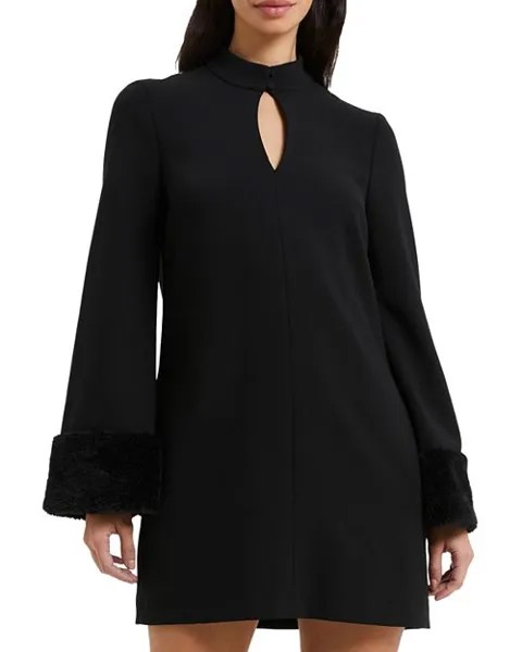 Платье-свитер с вырезом Sweeter FRENCH CONNECTION, цвет Black