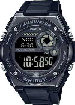 Японские наручные  мужские часы Casio MWD-100HB-1B. Коллекция Digital