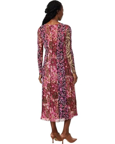 Платье Johnny Was Agatha Mesh Midi Dress, мульти
