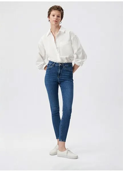 Узкие женские джинсовые брюки с высокой талией Super Skinny Fit 100980-33687 Mavi