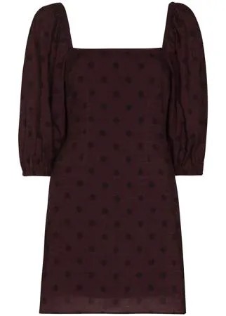 Peony платье мини Raisin в горох