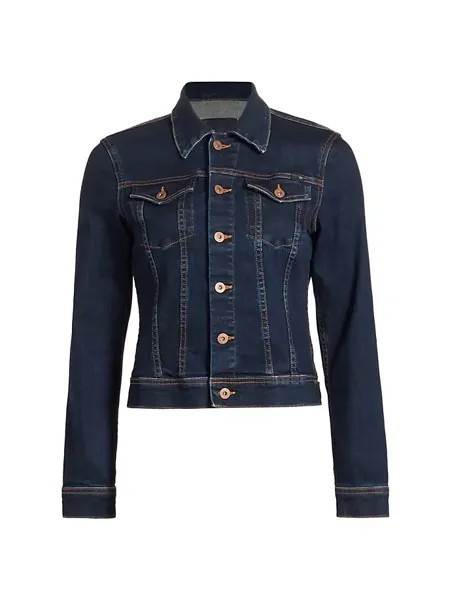 Узкая джинсовая куртка Robin Ag Jeans, цвет modern indigo