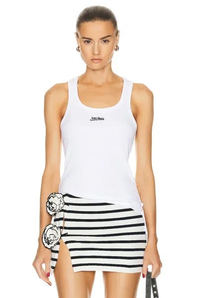 Топ Jean Paul Gaultier Laced Side Tank, белый