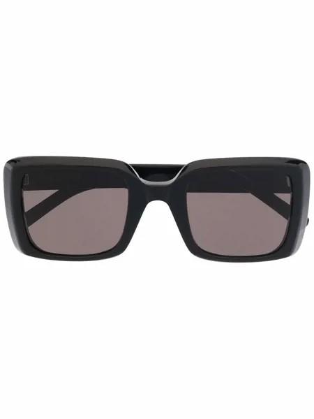 Saint Laurent Eyewear солнцезащитные очки в массивной оправе
