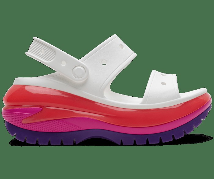 Сандалии Mega Crush Crocs мужские, цвет White / Multi