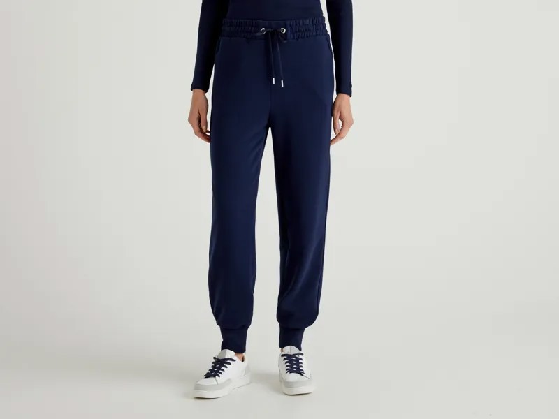 Спортивные брюки женские United Colors of Benetton 21A_3J68P0509 синие L