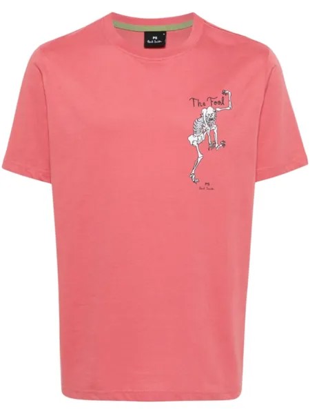 PS Paul Smith футболка The Fool из органического хлопка, красный