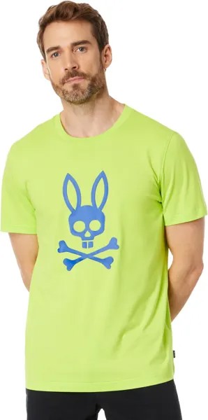 Матовая футболка с графическим рисунком Posen Psycho Bunny, цвет Acid Lime