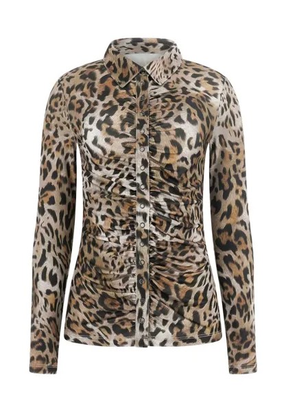 Рубашка-блузка ALL OVER Guess, коричневый