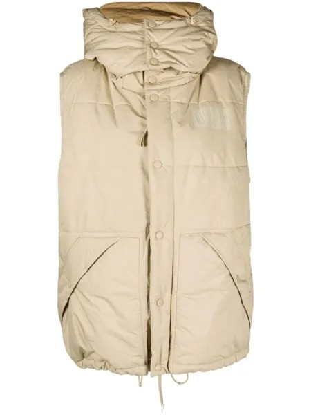 Marc Jacobs дутый жилет Oversized, нейтральный цвет