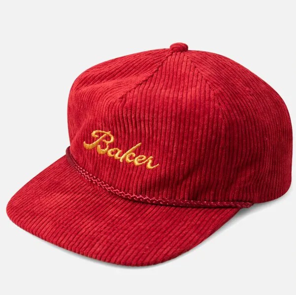 Кепка BAKER Golden Snapback Red Cord 2022