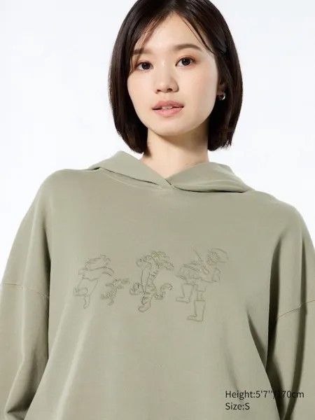 Графический свитшот magic for all от yu nagaba ut Uniqlo, зеленый