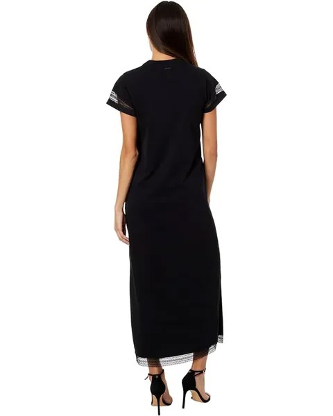 Платье AllSaints Anna Lace Maxi Dress, черный