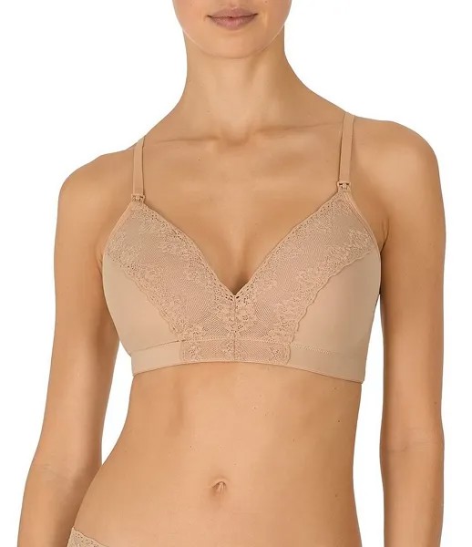 Беспроводной бюстгальтер для кормления контура Natori Bliss, коричневый
