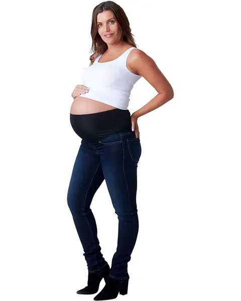 Джинсы NOM Maternity Soho Maternity Over the Belly Skinny Denim in Black, черный