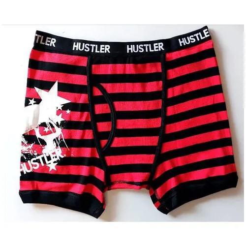 Трусы Hustler, размер M, черный, красный