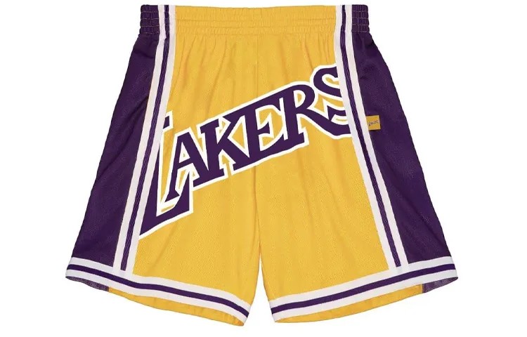 Баскетбольные шорты унисекс Mitchell & Ness, Желтый
