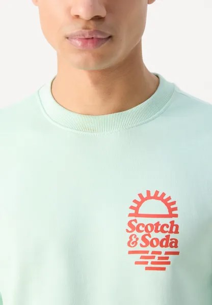 Толстовка Chest Artwork Scotch & Soda, мята