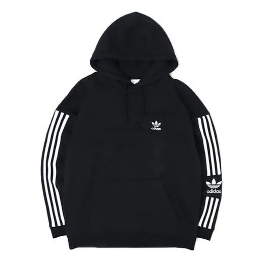 Толстовка adidas originals Lock Up Fleece Lined Casual Sports Pullover Black, черный