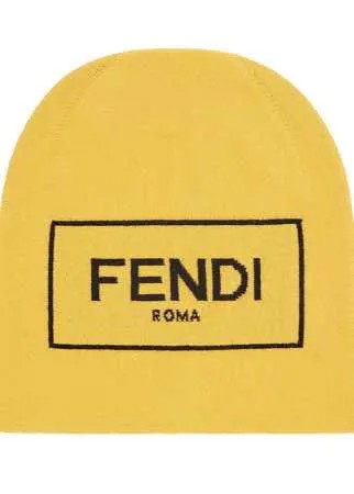 Fendi шапка бини с логотипом