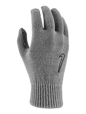 Мужские серые перчатки NIKE без логотипа, совместимые с сенсорным экраном, L\XL