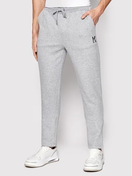 Спортивные брюки regular fit Karl Lagerfeld, серый