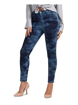 GUESS Женские темно-синие джинсы скинни с карманами на молнии и высокой талией Талия 27