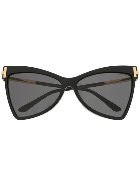 TOM FORD Eyewear солнцезащитные очки Tallulah в фигурной оправе