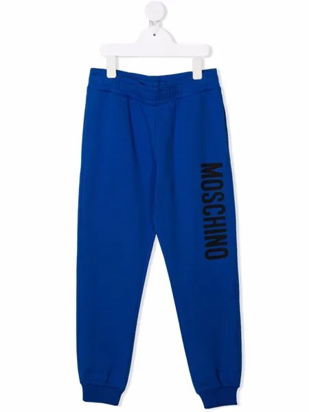 Moschino Kids спортивные брюки с логотипом