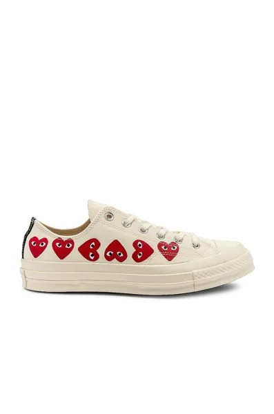 Кроссовки Comme des Garçons Emblem Low Top, белый