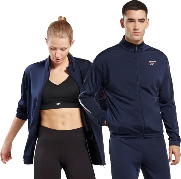 Олимпийка мужская Reebok Ri Vector Knit Tracktop синяя XS