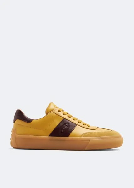 Кроссовки TOD'S Low-top leather sneakers, желтый