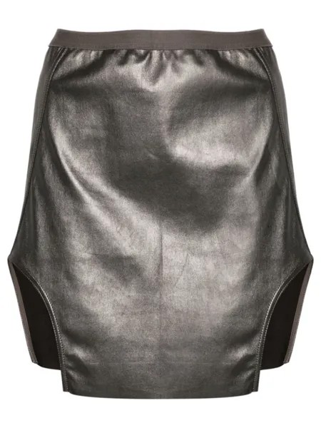 Rick Owens юбка мини Diana, металлик