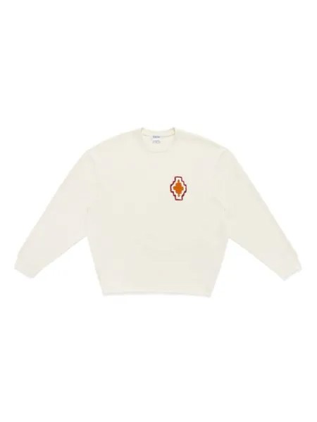 Marcelo Burlon County of Milan джемпер в технике макраме, нейтральный цвет