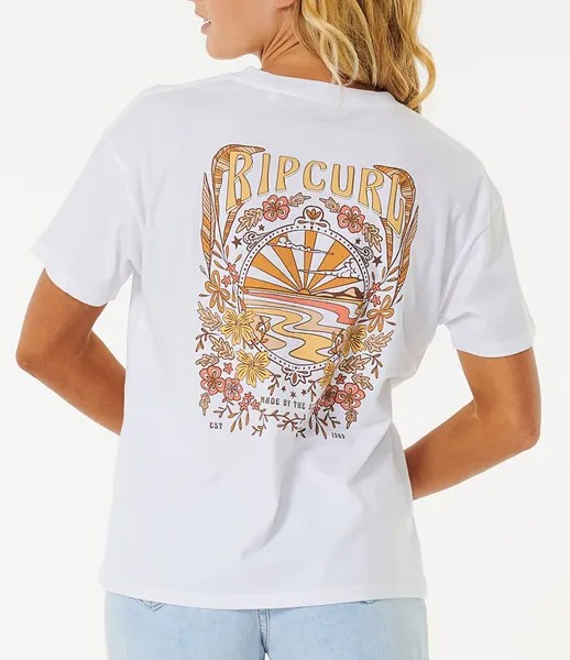 Свободная футболка с рисунком Rip Curl Riptide, белый