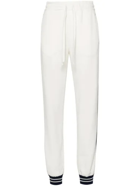 Gucci спортивные брюки с логотипом Interlocking G, белый