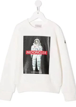 Moncler Enfant толстовка с принтом