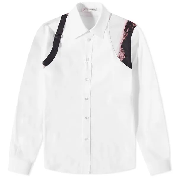 Рубашка Alexander McQueen Brush Stroke Harness Shirt