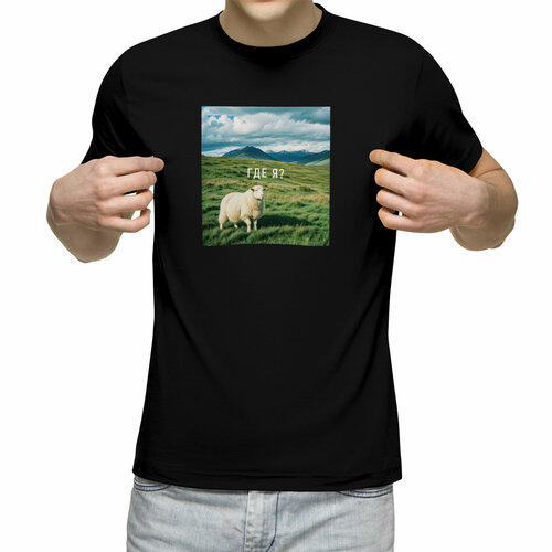 Футболка Us Basic, размер 2XL, чёрный