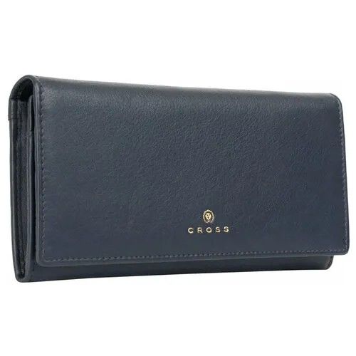 Кошелёк Cross Monaco Navy, кожа наппа, гладкая, цвет тёмно-синий, 20 x 11 x 2,5 см CROSS MR-AC898288_1-5
