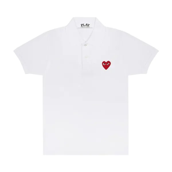 Рубашка Comme des Garçons PLAY Heart Polo 'White', белый