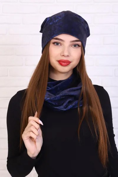 Комплект женский шапка и шарф-снуд iv83600 56-58