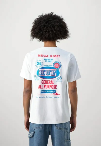 Футболка с принтом ALL PURPOSE TEE UNISEX HUF, белый