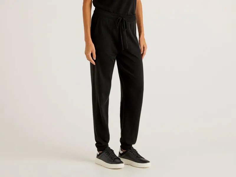 Спортивные брюки женские United Colors of Benetton 21A_1035P0107 черные L