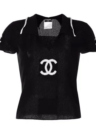 Chanel Pre-Owned футболка 2001-го года с логотипом