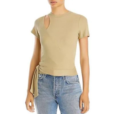 LNA Clothing Женская рубашка Amor в рубчик с вырезами и блузкой с запахом BHFO 1397