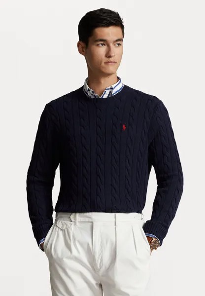 Свитер DRIVER LONG SLEEVE Polo Ralph Lauren, темно-синий