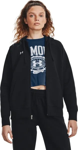 Толстовка Under Armour Hoodie UA Rival Fleece Fullzip Hoodie, серый