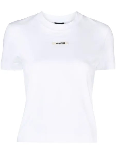 Jacquemus топ Le T-shirt Gros Grain, белый