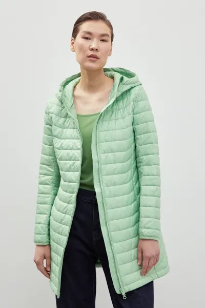 Пальто женское Finn Flare FBD11075 зеленое XS